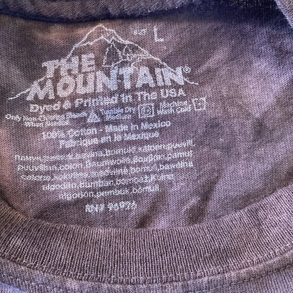 The Mountain Tee Shirt Youth L Black Brown Beware Of Pit Bull Dog - Picture 9 of 9